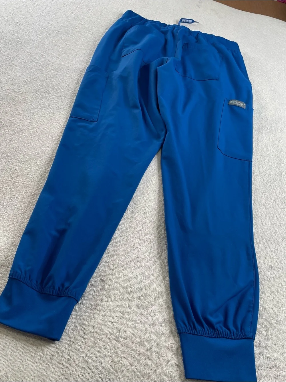 Med Couture Royal Blue Cargo Jogger‎ Scrub Pants~Size Small ~ Medical Staff